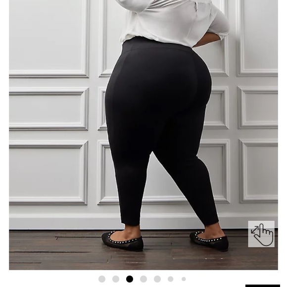 Torrid Black Ponte Pixie Pant 1 - Picture 4 of 11